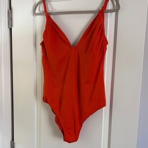 Red Onepiece Swim Suit